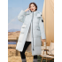 Down jacket long 2025 winter women's new knee-length outdoor fashion casual thick hooded coat